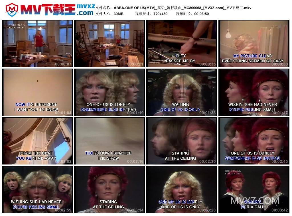 ABBA-ONE OF US(MTV)_英语_流行歌曲_MC800068
